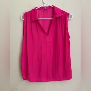 Naked Zebra Hot Pink Blouse size S